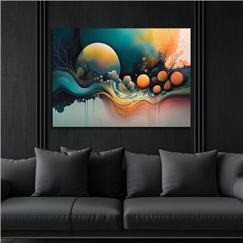Horizontal Art-Themed Tempered Glass Wall Art 339