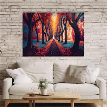 Horizontal Art-Themed Tempered Glass Wall Art 317