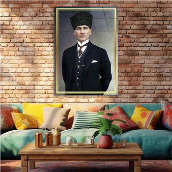 Dikey VatanTemalı Cam Tablo 286