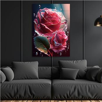Vertical Tempered Glasss Wall Arts Natured-Themed131