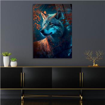 Vertical Tempered Glasss Wall Arts Natured-Themed195