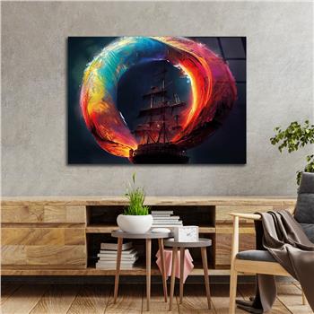Horizontal Natured-Themed Tempered Glass Wall Art 276