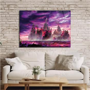 Horizontal Art-Themed Tempered Glass Wall Art 283