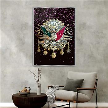 Aluminum-Framed National-Themed Tempered Glass Wall Art 027
