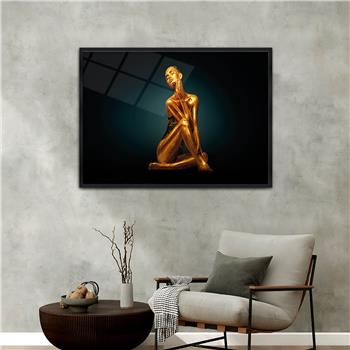 Aluminum-Framed Art-Themed Tempered Glass Wall Art 100