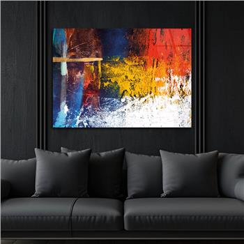 Horizontal Art-Themed Tempered Glass Wall Art 344