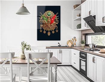 Ottoman State Coat of Arms Glass Wall Art