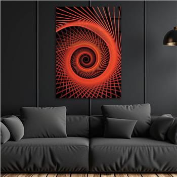 Kunst Thema auf bedrucktem Glas