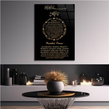 Religiöses Thema auf bedrucktem Glas