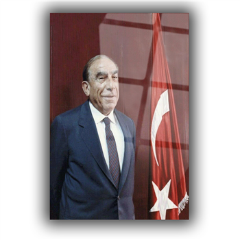 ALPARSLAN TÜRKEŞ GÖRSELLİ CAM TABLO