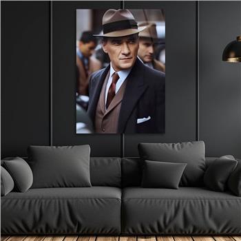Dikey VatanTemalı Cam Tablo 216