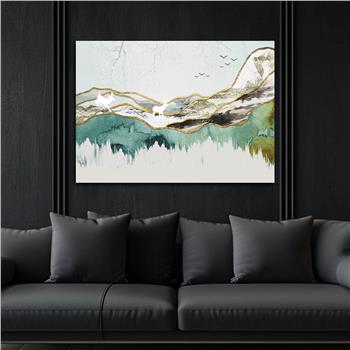 Horizontal Art-Themed Tempered Glass Wall Art 260