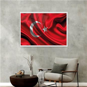Alüminyum Çerçeveli Vatan Temalı Cam Tablo 086