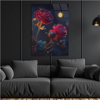 Vertical Tempered Glasss Wall Arts Natured-Themed127