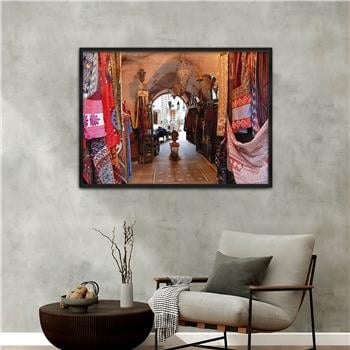 Aluminum-Framed Art-Themed Tempered Glass Wall Art 071