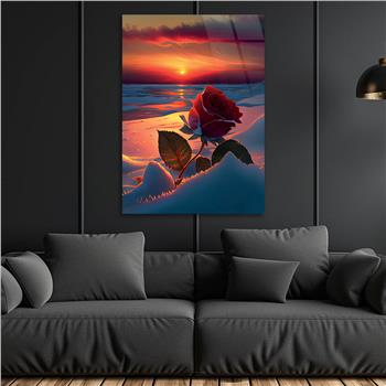 Vertical Tempered Glasss Wall Arts Natured-Themed221
