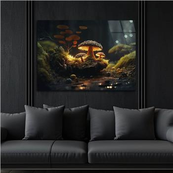 Horizontal Natured-Themed Tempered Glass Wall Art 323
