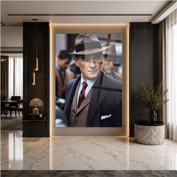 Dikey VatanTemalı Cam Tablo 216