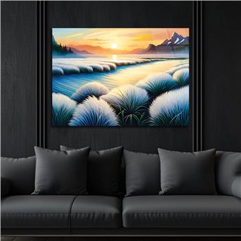 Horizontal Art-Themed Tempered Glass Wall Art 320