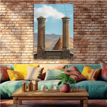 Vertical Tempered Glasss Wall Arts Natured-Themed207