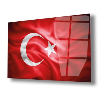 Yatay Vatan Temalı Cam Tablo61