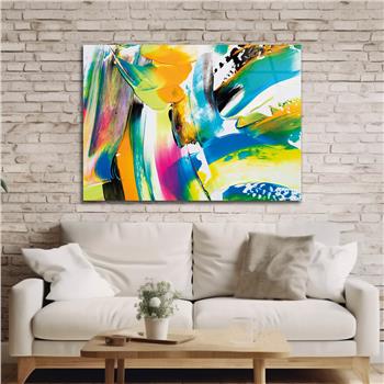Horizontal Art-Themed Tempered Glass Wall Art 351