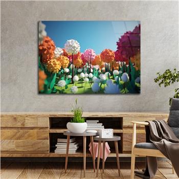 Horizontal Art-Themed Tempered Glass Wall Art 319