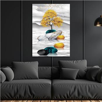 Vertical Tempered Glasss Wall Arts Art-Themed253