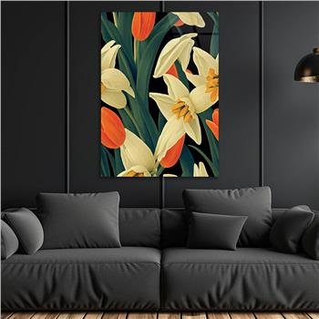 Vertical Tempered Glasss Wall Arts Art-Themed235