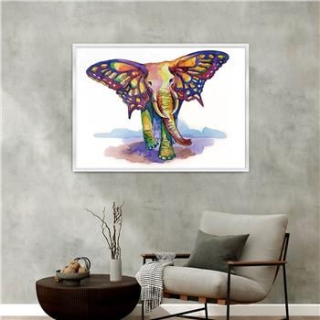 Aluminum-Framed Art-Themed Tempered Glass Wall Art 087