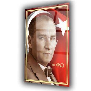Dikey VatanTemalı Cam Tablo 256