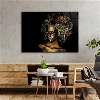 Kunst Thema auf bedrucktem Glas