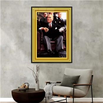 Aluminum-Framed National-Themed Tempered Glass Wall Art 003