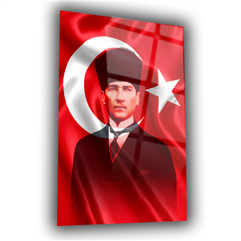 Dikey VatanTemalı Cam Tablo 147