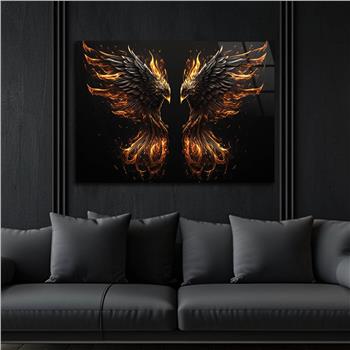 Horizontal Art-Themed Tempered Glass Wall Art 325