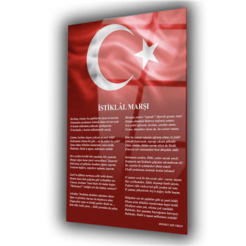 Dikey VatanTemalı Cam Tablo 186
