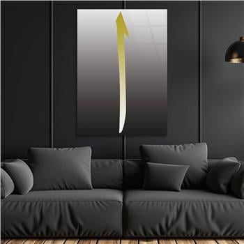 Alif Glass Islamic Wall Art , Elif  Letter Tempered Glass Wall Art