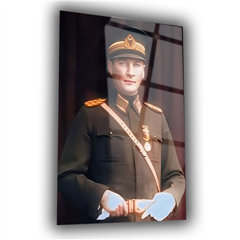 Dikey VatanTemalı Cam Tablo 212