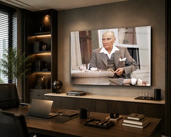 Yatay VatanTemalı Cam Tablo 104