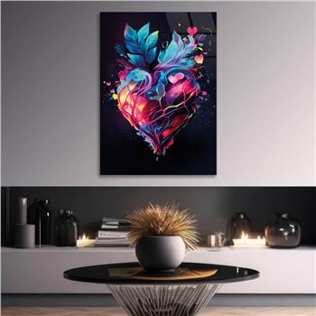 Vertical Tempered Glasss Wall Arts Natured-Themed118