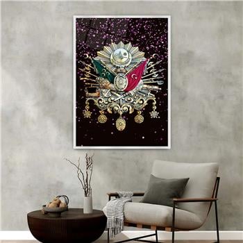Aluminum-Framed National-Themed Tempered Glass Wall Art 027