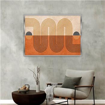 Aluminum-Framed Art-Themed Tempered Glass Wall Art 014