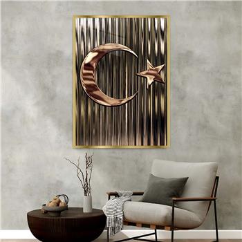 Aluminum-Framed National-Themed Tempered Glass Wall Art 076
