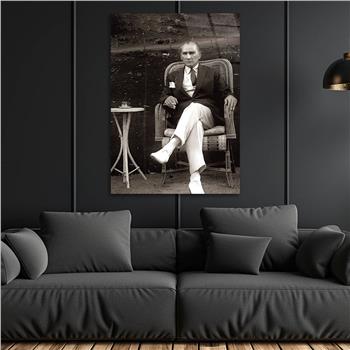 MUSTAFA KEMAL ATATÜRK Tempered Glasss Wall Art 