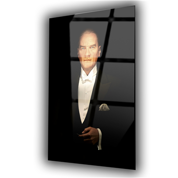 MUSTAFA KEMAL ATATÜRK GÖRSELLİ CAM TABLO