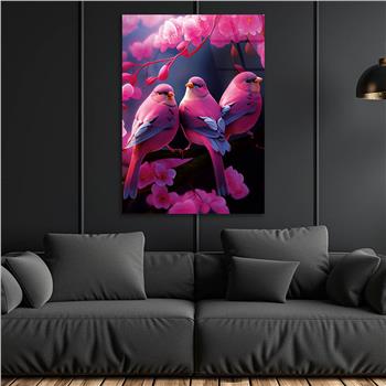 Vertical Tempered Glasss Wall Arts Natured-Themed170