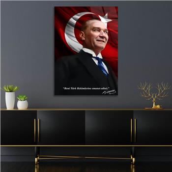 Dikey VatanTemalı Cam Tablo 190