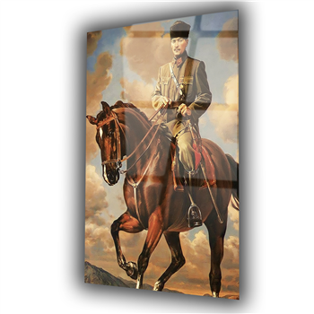 MUSTAFA KEMAL ATATÜRK GÖRSELLİ CAM TABLO 