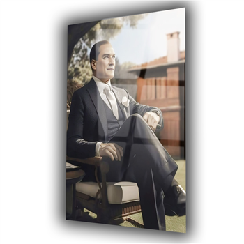 Dikey VatanTemalı Cam Tablo 193