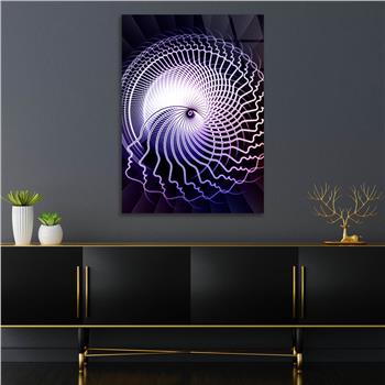 Kunst Thema auf bedrucktem Glas